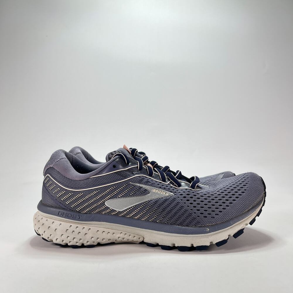Brooks Ghost 12 Purple Grey Pink Road Running Shoes 1203051B086 Women's Size 7.5